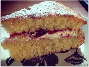 Victoria sponge cake.