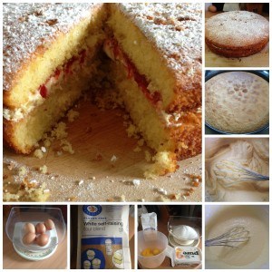 Victoria sponge cake.