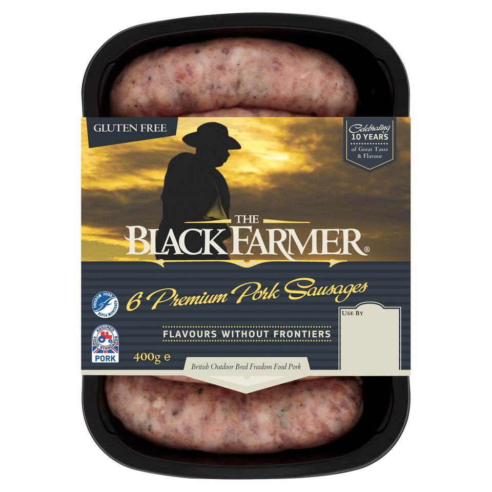 Black Farmer gluten-free sausages & burgers