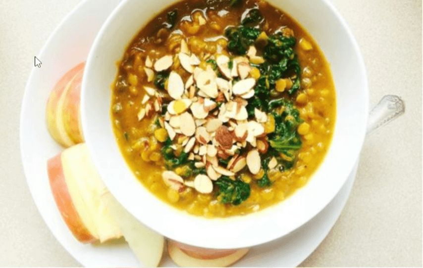 pumpkin lentil soup