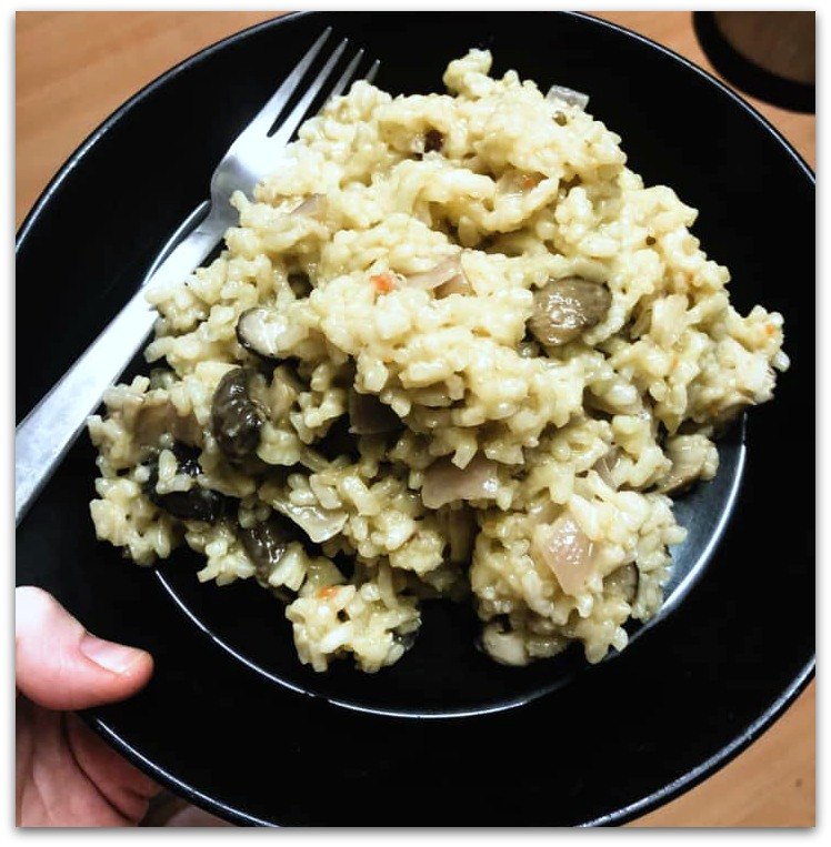 mushroom risotto