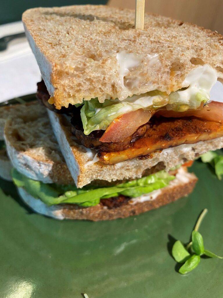 vegan BLT sandwich