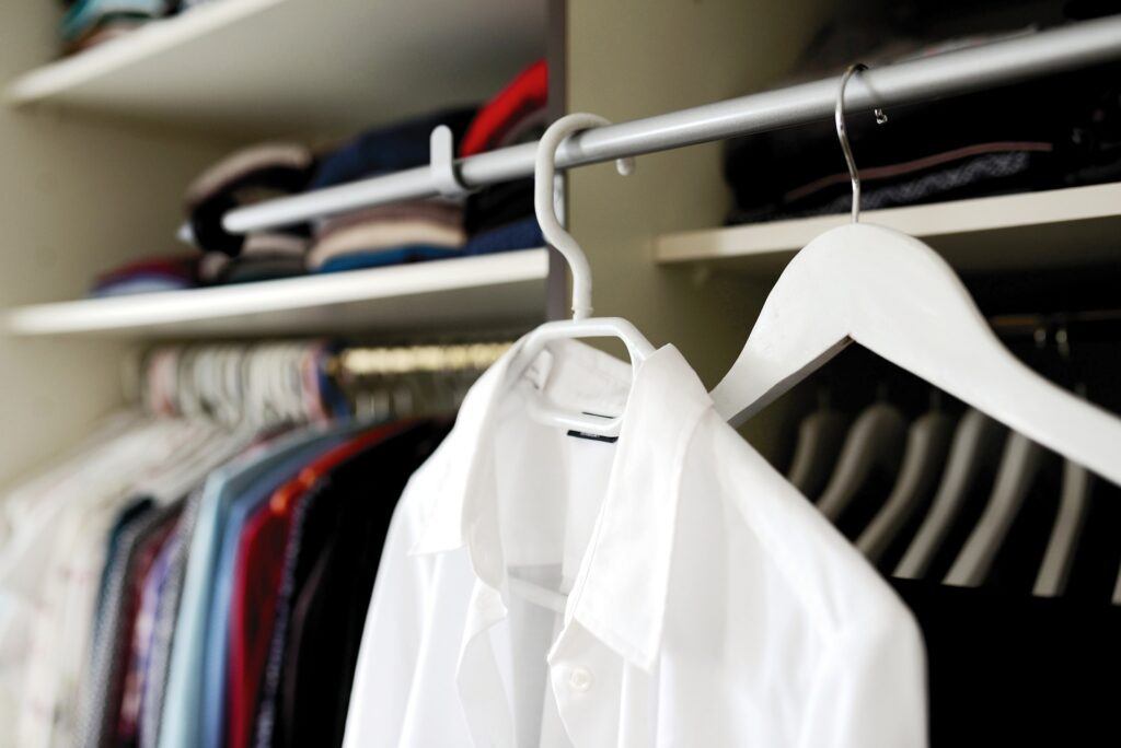 organise your clothes and shoes to maximise storage