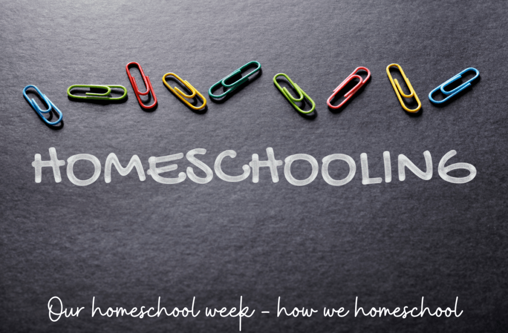 our homeschool week