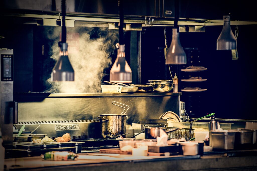 working kitchen